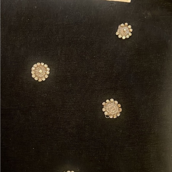 Black Short Sleeve Tee with Embellishments|size XS - Picture 4 of 8